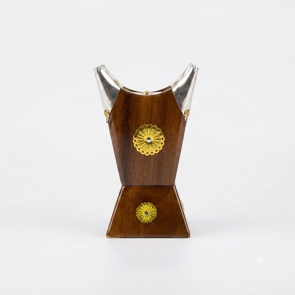Traditional wooden incense burner