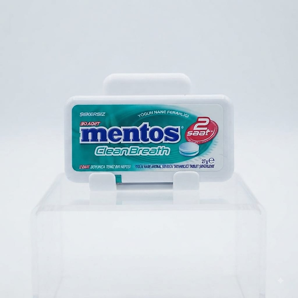 Mentos CleanBreath Sugar-Free Breath-Freshening Gum – Mint Flavor