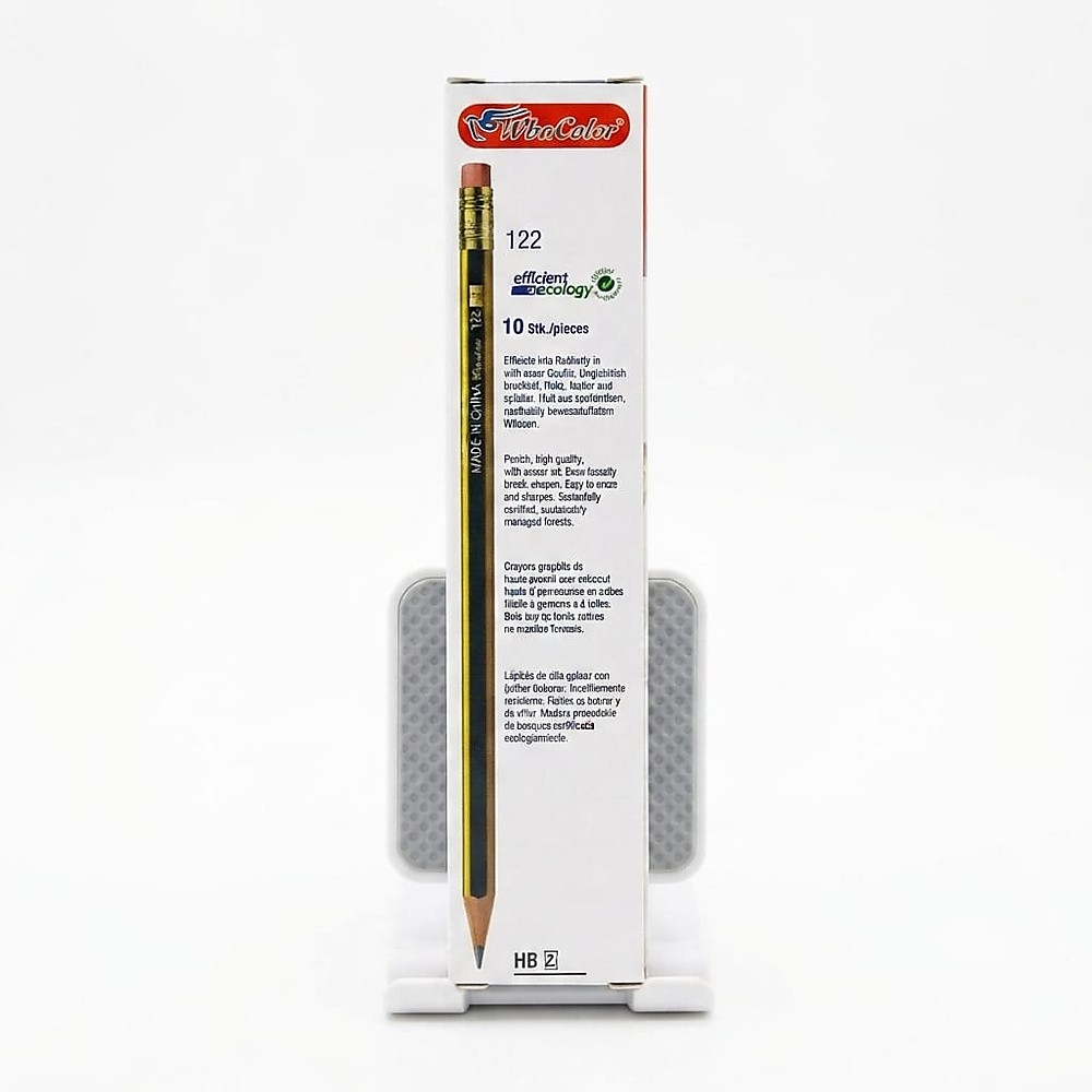 Pack of 10 standard-grade pencils with erasers