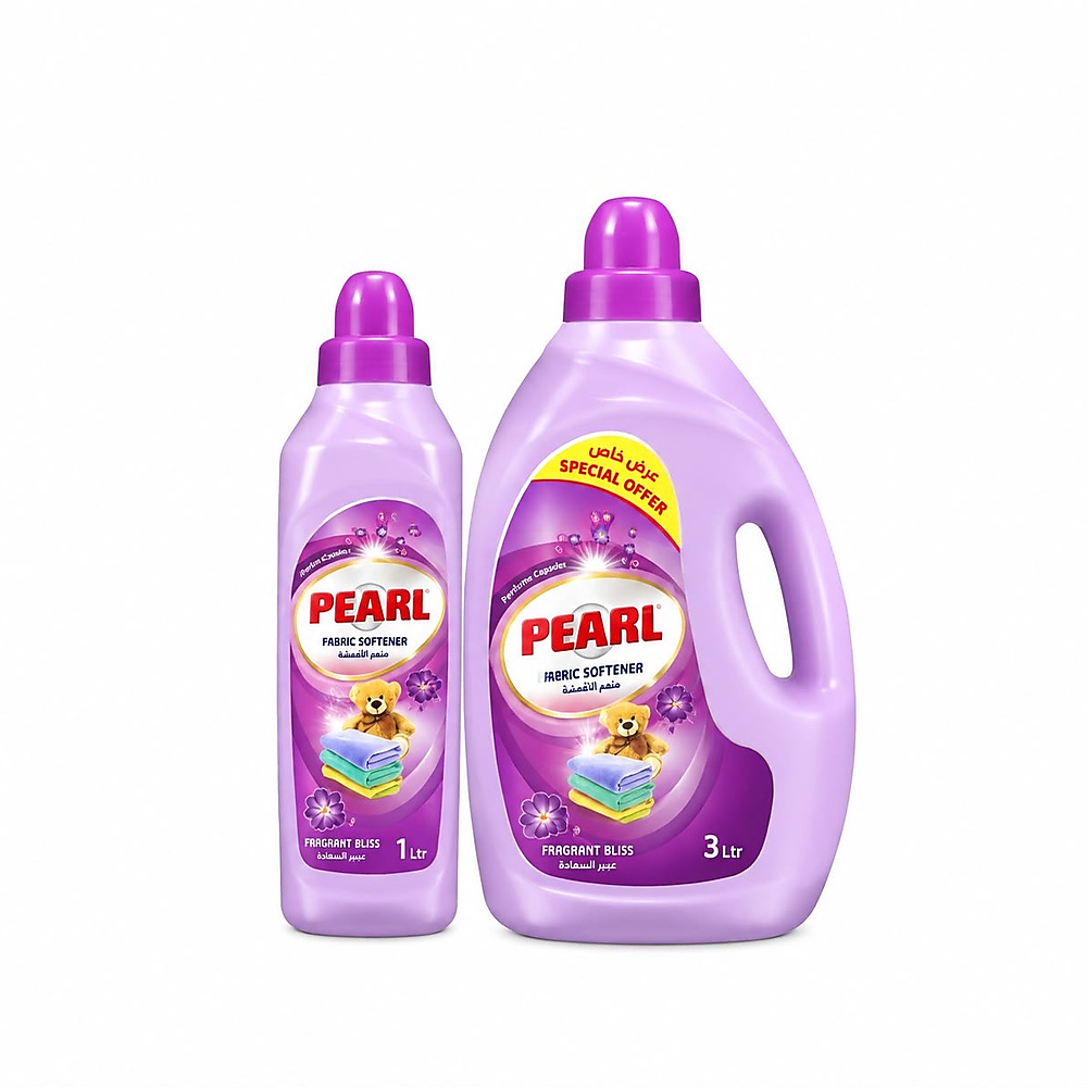 منعم أقمشة بيرل 💜برائحة عبير السعادة – Fragrant Blissنعومة فائقة وعطر جميل يدوم على الملابس