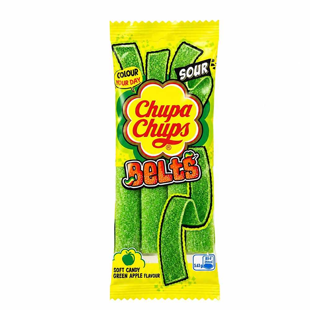 Chupa Chups Belts Sour Green