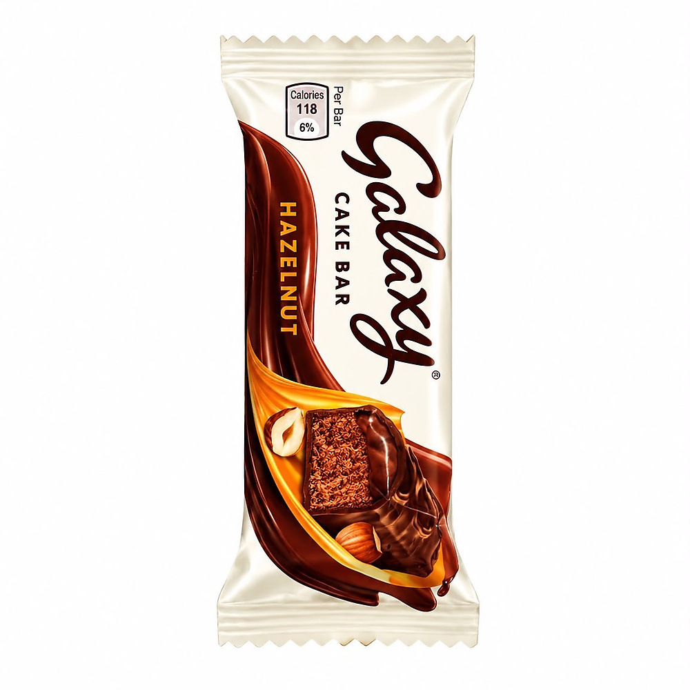 Galaxy Hazelnut Cake Bar