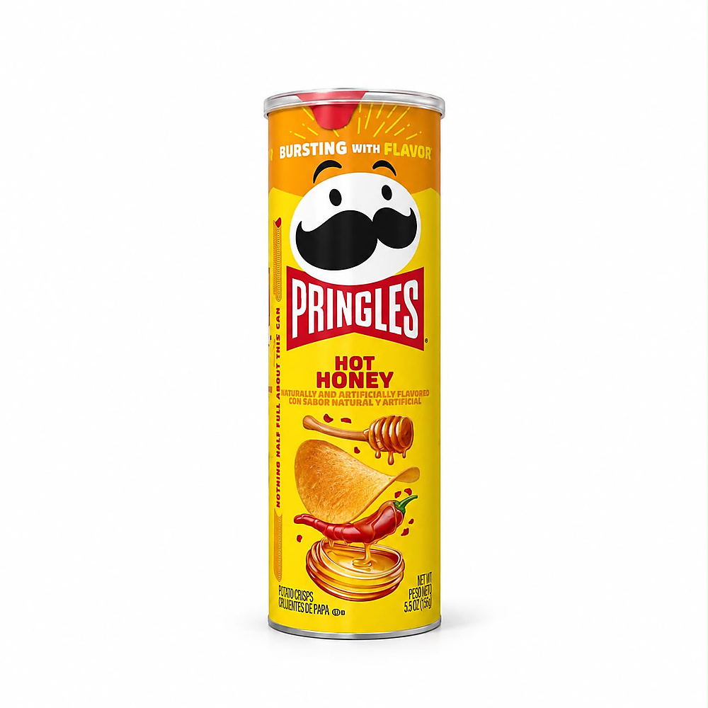 Pringles Hot Honey Potato Crisps.