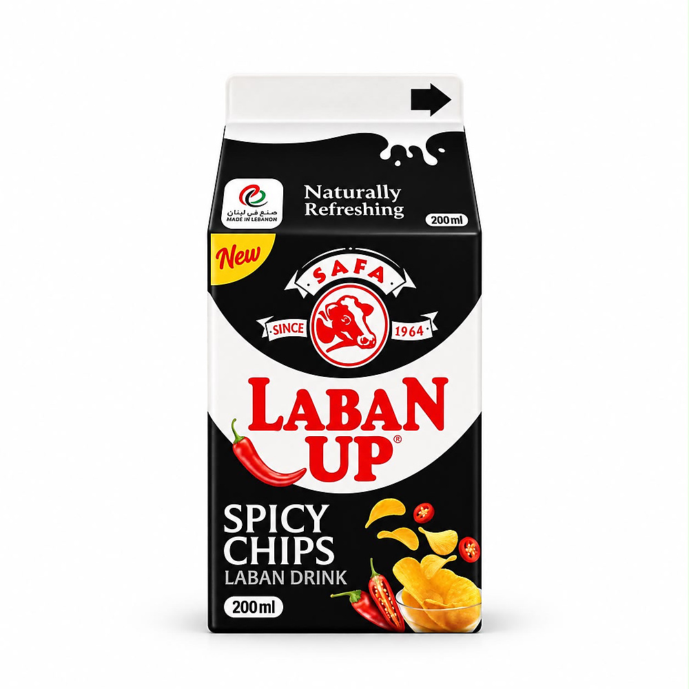 Safa Laban Up Spicy Chips Laban Drink.