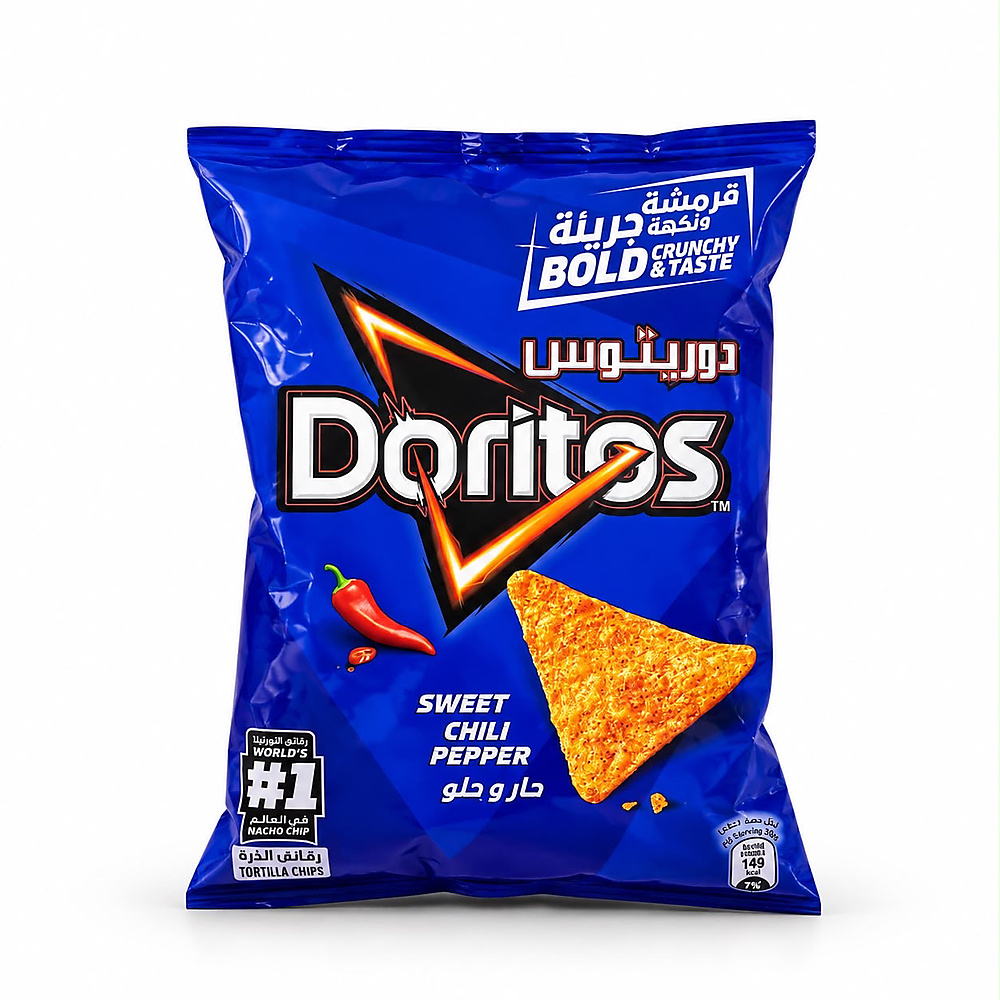 Doritos Sweet Chili Pepper Tortilla Chips.