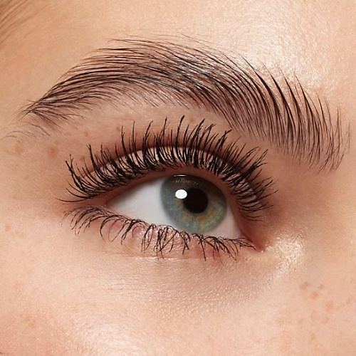 Intensive mascara with an extra-large plastic brush for exceptionally thick lashes - dark black crea