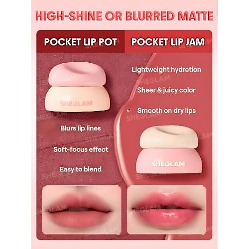 sheglam - Bounce Putty Pocket Lip Pot-Cherry Cheer