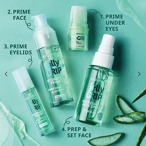 A hydrating skin mist with a gel texture that transforms into a spray for a refreshing look - refres