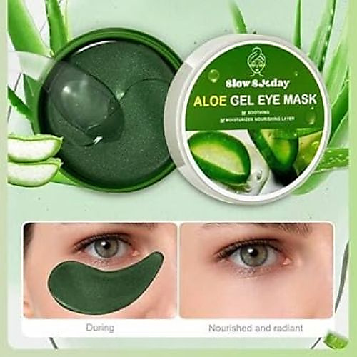 Under eye Aloe Gel Eye Mask, for dark circles and puffiness, dry eyes, brightening, korean skin care