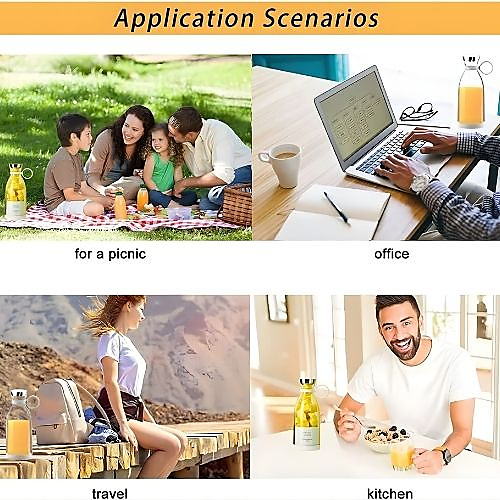 خلاط شخصي محمول يعمل بالبطارية ومنفذ USB، خلاط أكواب