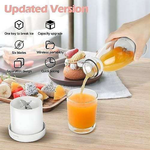 خلاط شخصي محمول يعمل بالبطارية ومنفذ USB، خلاط أكواب