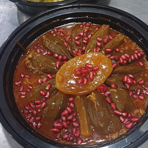15 قطعة بامية حلوة حامضة
