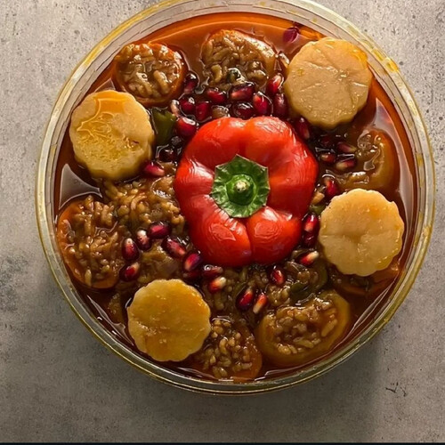 28-30 قطعة مشكل محشي حلو حامض كبير