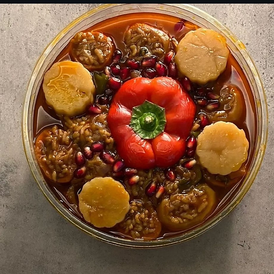 محشي بطاطا حلوة حامضة 12-15 قطعة صغيرة