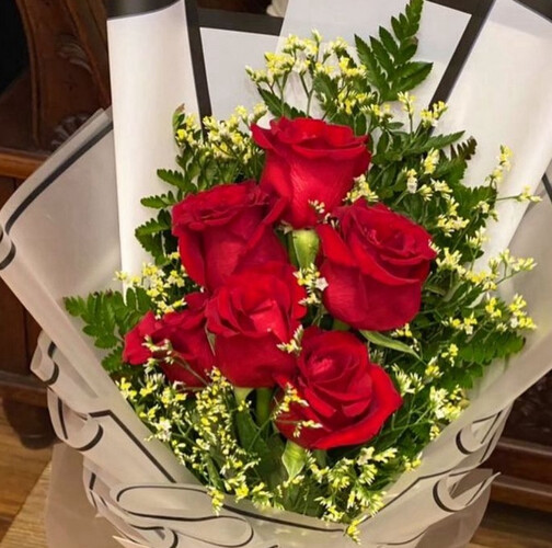 Red rose bouquet