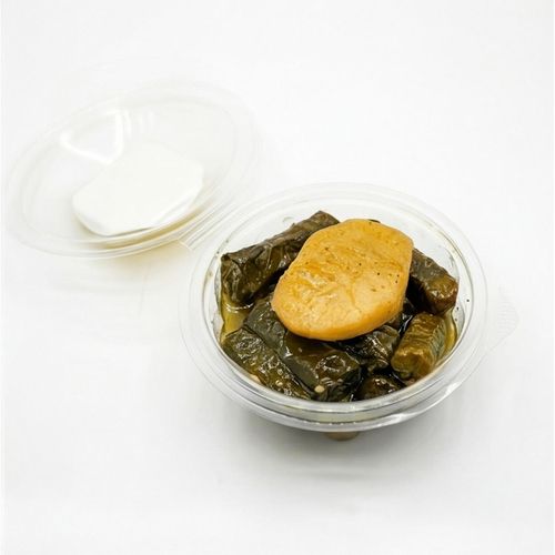 15 grape leaves, lemon