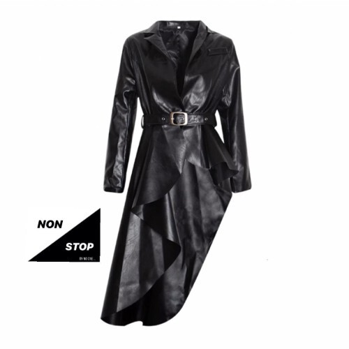 جاكيت جلد طويل