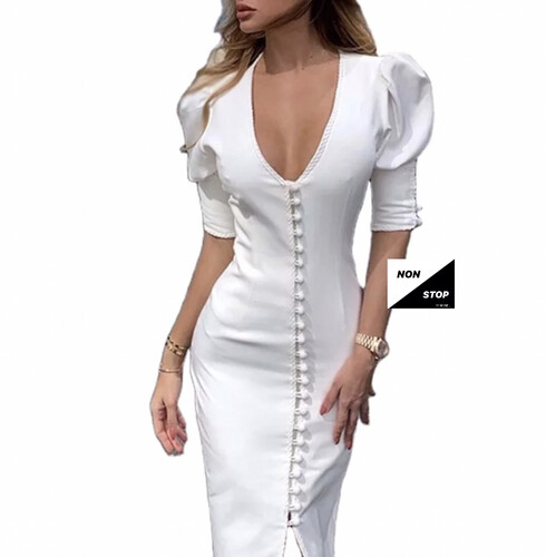 فستان صيفي ابيض