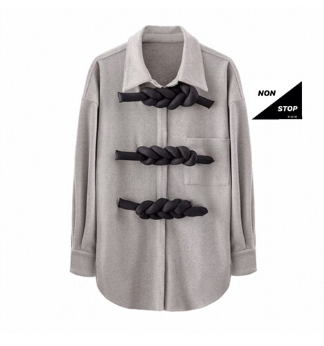 قميص شتوي رمادي