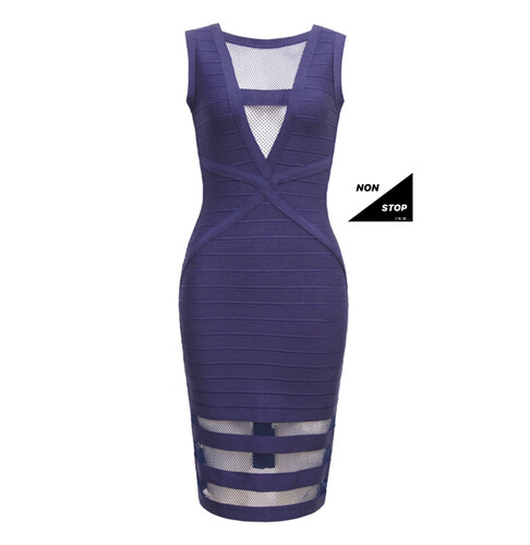 فستان ازرق باندج