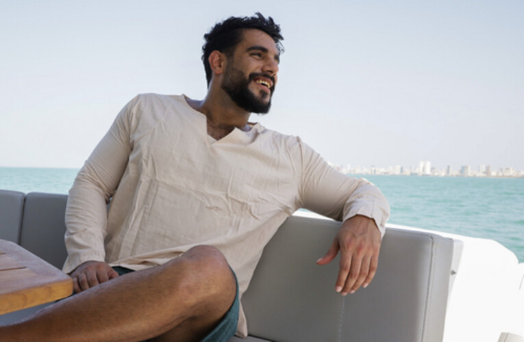 قميص قطن خفيف صيفي لون بيج