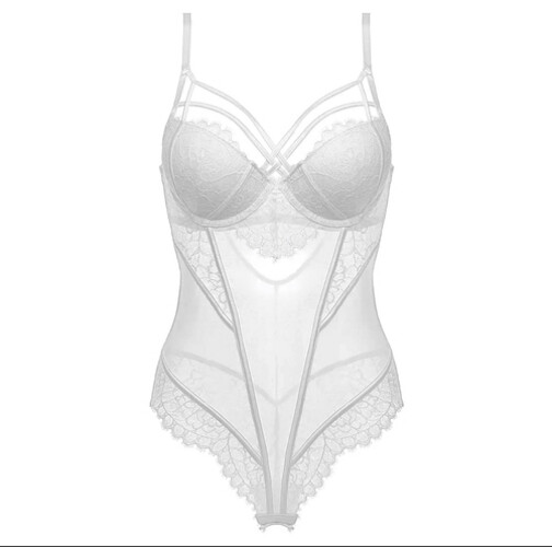 بودي سوت لانجري ابيض