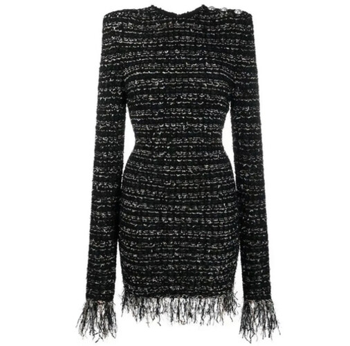 فستان شتوي باكمام طويله