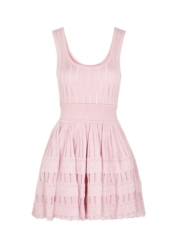 Summer dress Alaia style baby pink