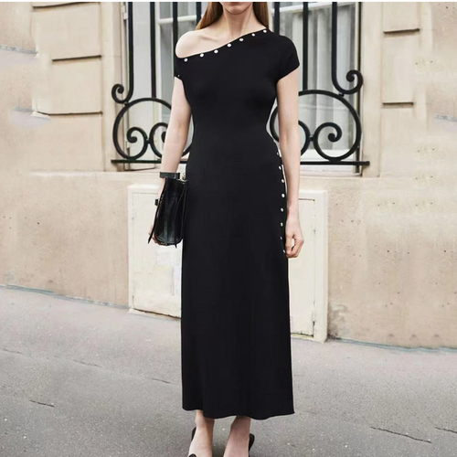 Black midi dress sandro style