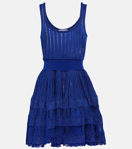 Alaia style blue dress
