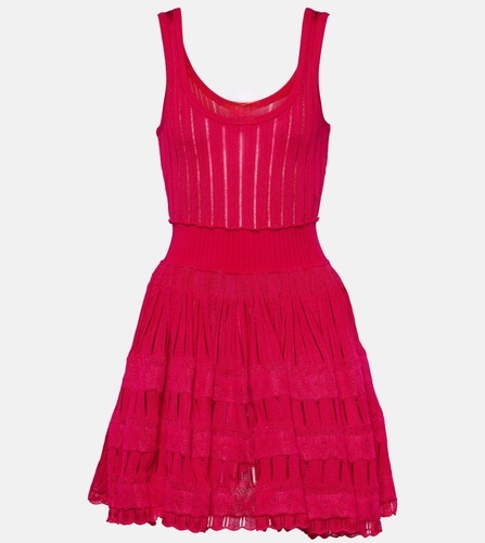 Alaia style dress red