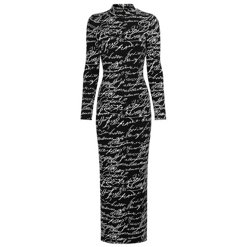 فستان اسود طويل 03