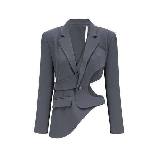 Gray stylish blazer