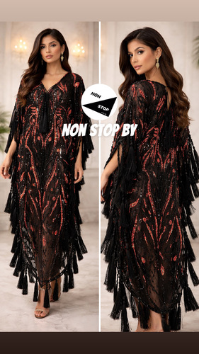 Black & red mermaid