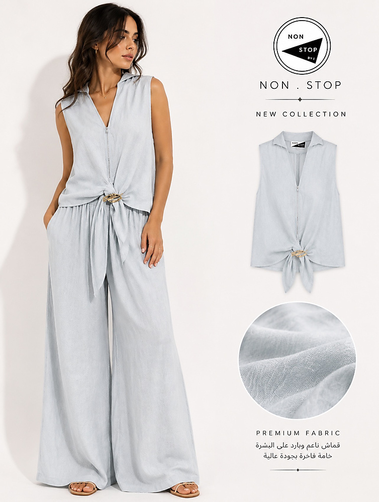 Stylish summer set light blue
