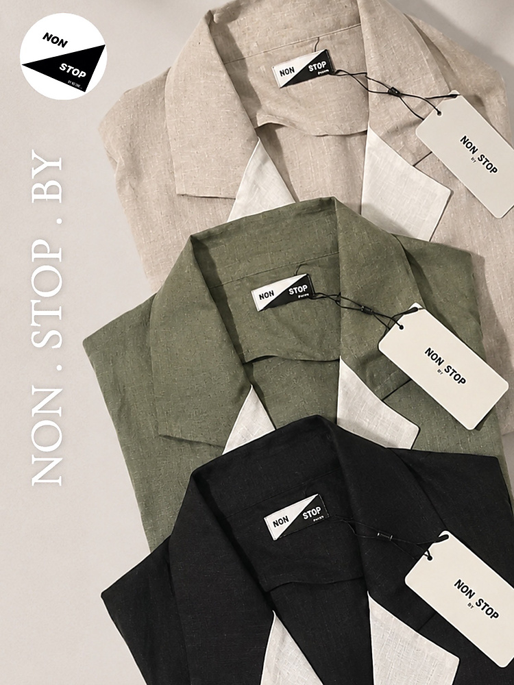 Linen trench coat dark green