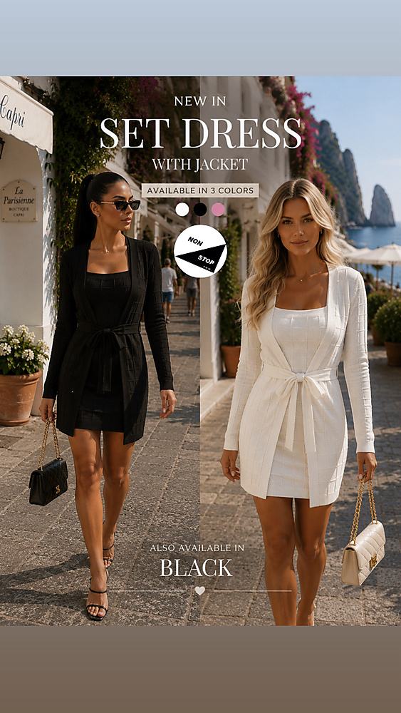 Set dress with cardigan04