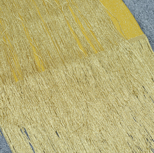 فستان اصفر ذهبي