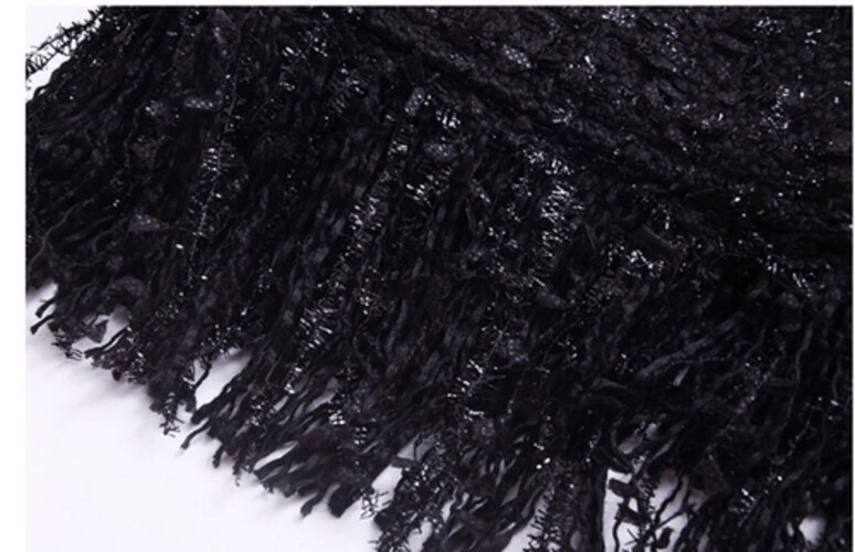 فستان اسود شتوي