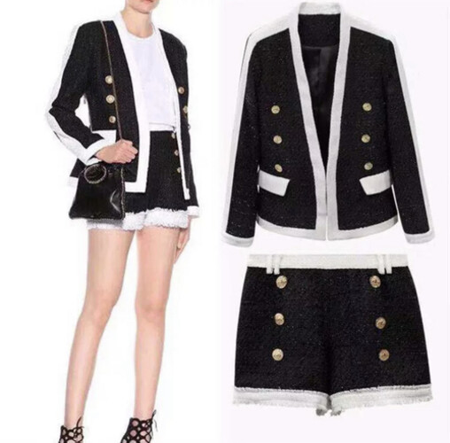بدلة قطعتين شورت و جاكيت