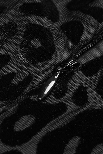 ليوبارد جمبسوت مخمل سترج مع حزام