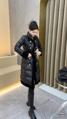 Black puff coat