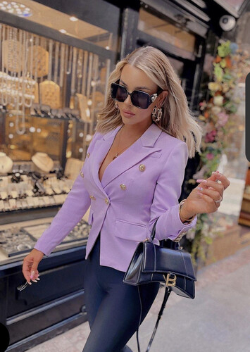 جاكيت بليزر ليلكي