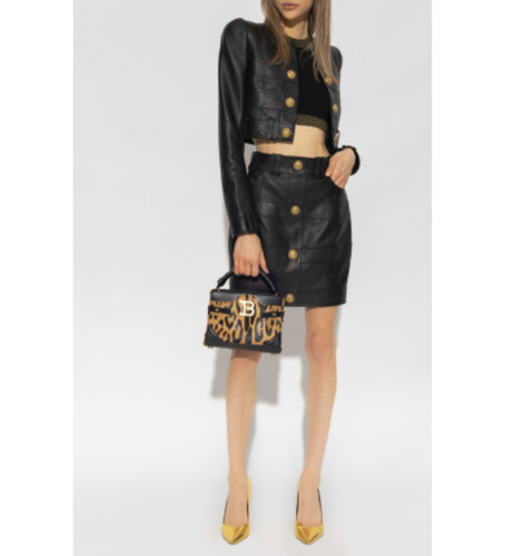 بدله قطعتين تنوره وجاكيت جلد