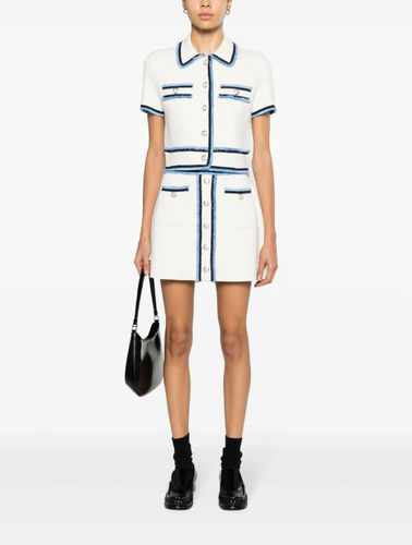 Set skirt with top white