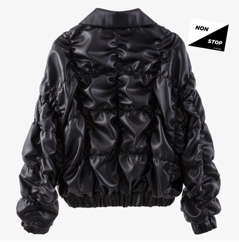 جاكيت اسود بف