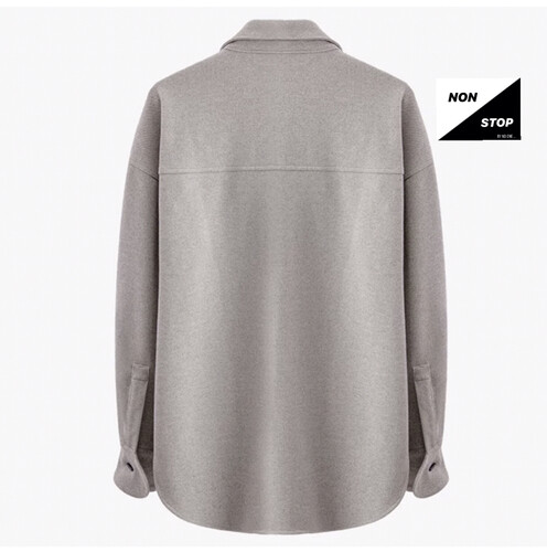 قميص شتوي رمادي