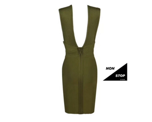 فستان باندج اخضر