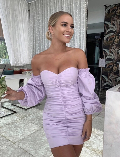 فستان صيفي لون ليلك