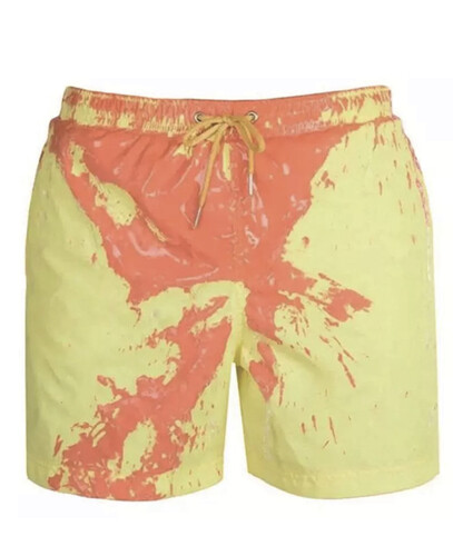 شورتات بحر تتغير الوانهم اصفر برتقالي